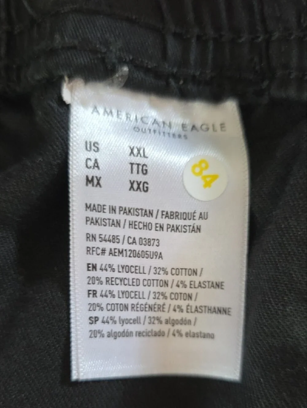 2 Pair American Eagle Outfitters Black And KHAKI Flat Front Drawstring Shorts